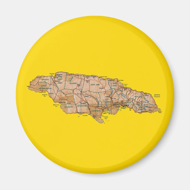 Jamaica Map Magnet (Vorne)