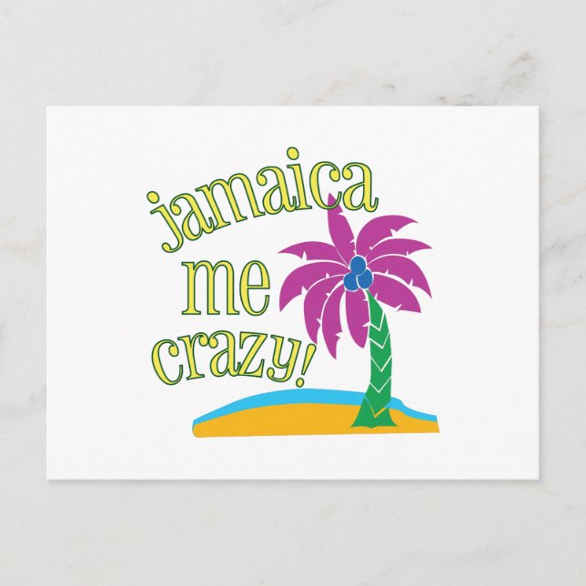 Jamaica Me Crazy Postkarte (Vorderseite)