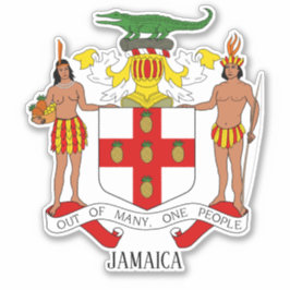 Jamaica National Coat of Arms Patriotic Aufkleber