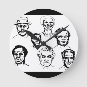 Jamaica national hero wall clock runde wanduhr