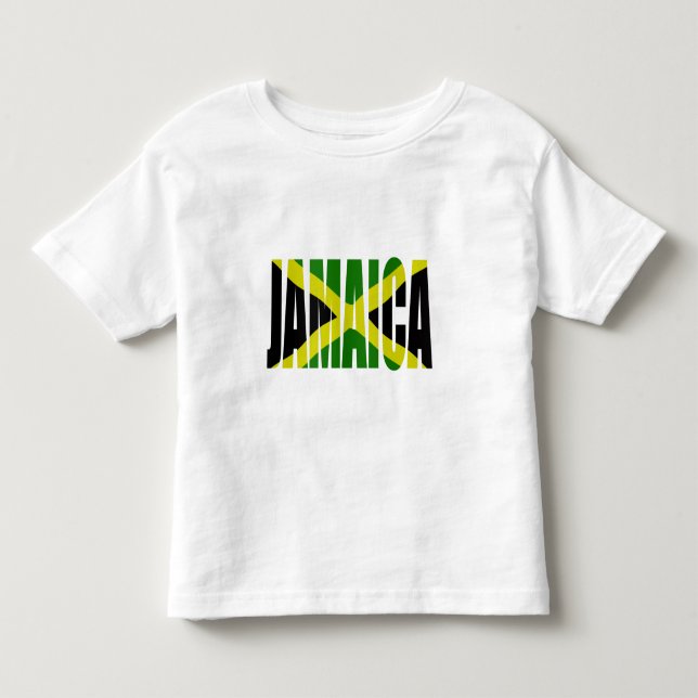 Jamaica plus flag kleinkind t-shirt (Vorderseite)