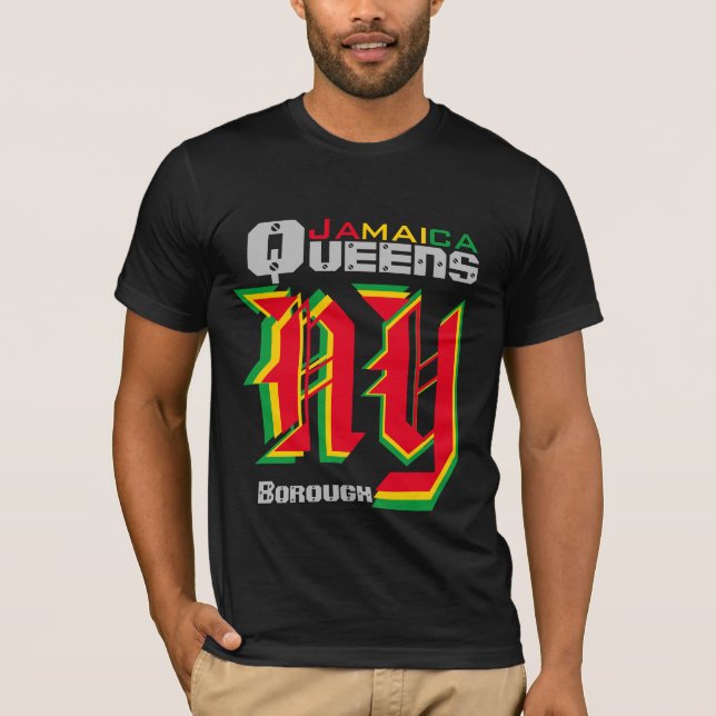 Jamaica Queens Blk. T-shirts (Devant)