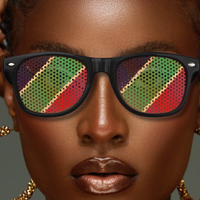 Jamaica Rasta Colors Karibik Urlaub Partybrille (jamaica rasta colors sunglasses)