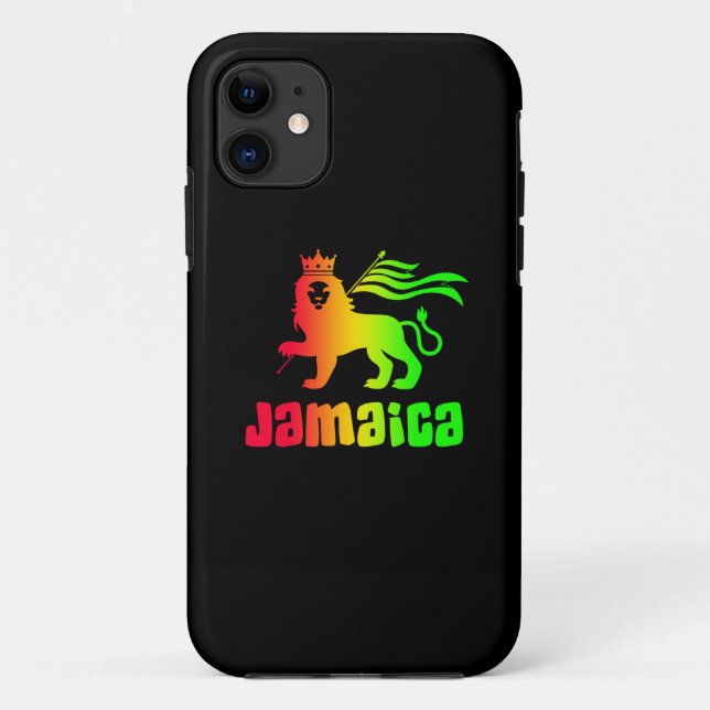 Jamaica Rasta Lion Case-Mate iPhone Case (Rückseite)