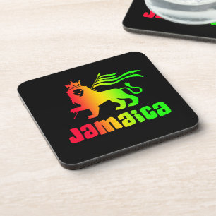 Jamaica Rasta Lion Getränkeuntersetzer