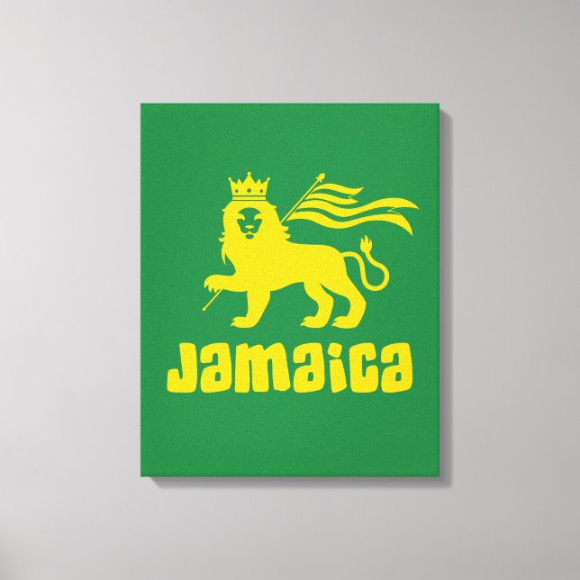 Jamaica Rasta Lion Leinwanddruck (Vorderseite)