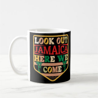 Jamaica Retro Vintag Watercolor Sport Jamaica F Kaffeetasse
