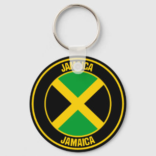 Jamaica Round Emblem Schlüsselanhänger