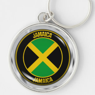 Jamaica Round Emblem Schlüsselanhänger