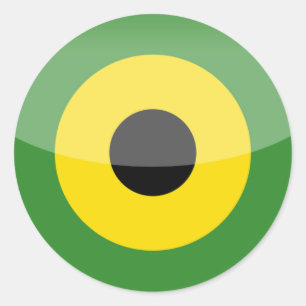 Jamaica Runder Aufkleber