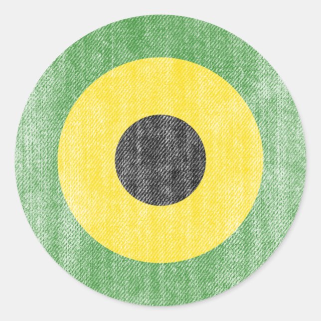 JAMAICA RUNDER AUFKLEBER (Vorderseite)