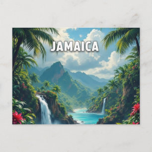 Jamaica schöne Bucht Postkarte