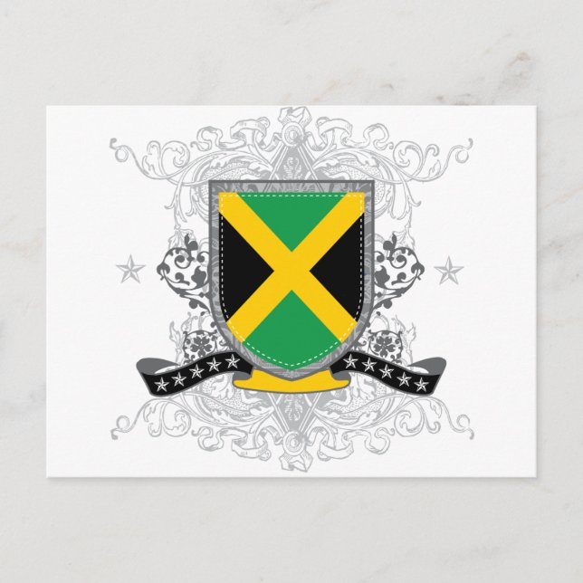 Jamaica Shield 2 Postkarte (Vorderseite)