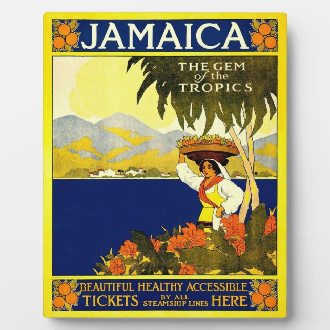 Jamaica-Steamship Fotoplatte (Vorderseite)