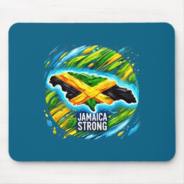 Jamaica Strong Hurricane Melissa Recovery  Mousepad (Vorne)