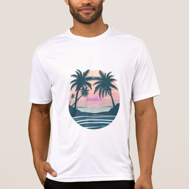 Jamaica sunset seal T-Shirt (Vorderseite)