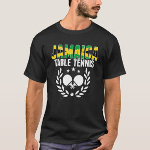 Jamaica Table Tennis Jamaican Ping Pong Unterstütz T-Shirt
