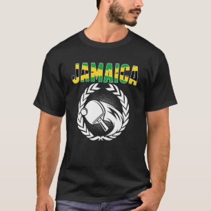 Jamaica Table Tennis Jamaican Ping Pong Unterstütz T-Shirt