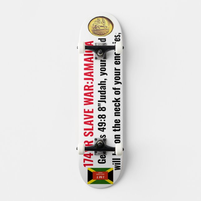 JAMAICA TRIBE OF JUDAH (GEN 49:8) Skateboard (Recto)