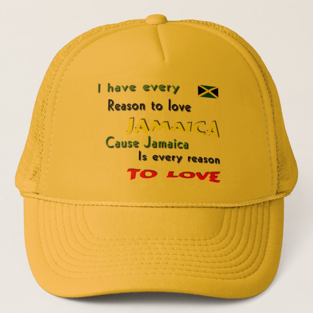 Jamaica Truckerkappe (Vorderseite)