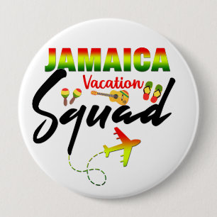 Jamaica Vacation Squad Group Matching Reggae Button