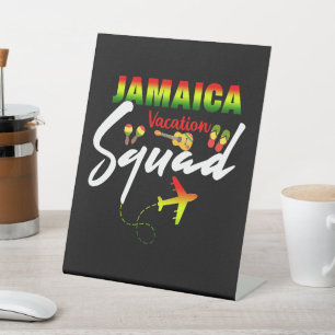 Jamaica Vacation Squad Group Matching Reggae Sockelschild