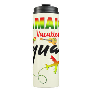 Jamaica Vacation Squad Group Matching Reggae Thermosbecher