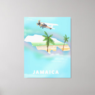 Jamaica Vintage Reiseplakat Leinwanddruck