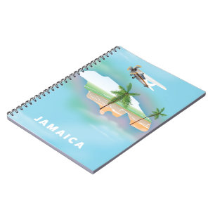Jamaica Vintage Reiseplakat Notizblock