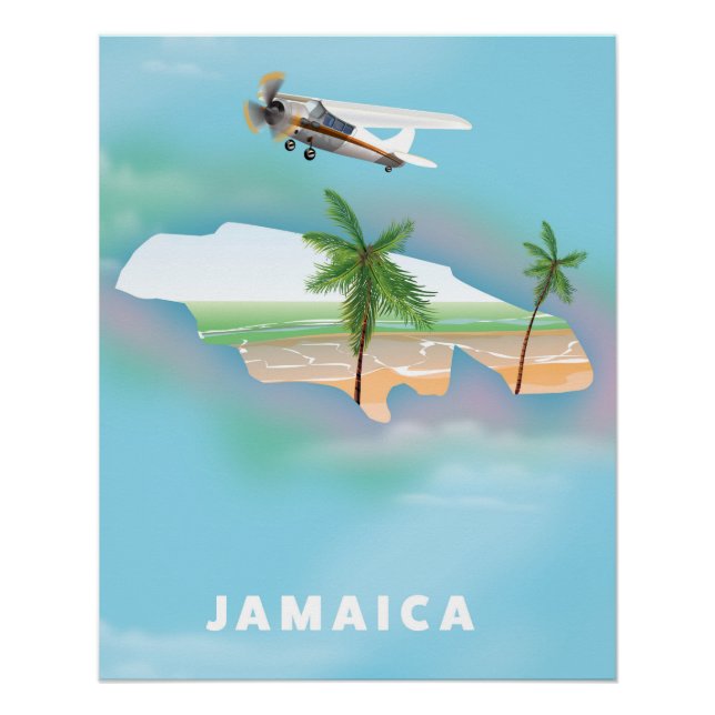 Jamaica Vintage Reiseplakat Poster (Vorderseite)