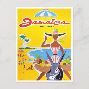 Jamaica Vintage-Reisepostkarte Postkarte