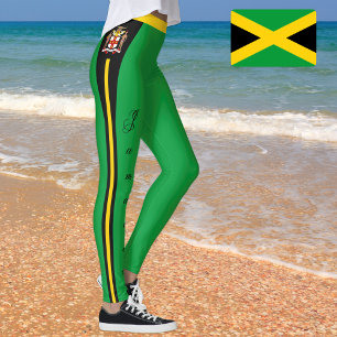 Jamaïcaine leggings de mode, drapeau jamaïcain /re