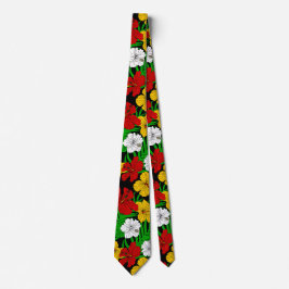 Jamaican Beach Hochzeiten tropische Blume Gemuster Krawatte