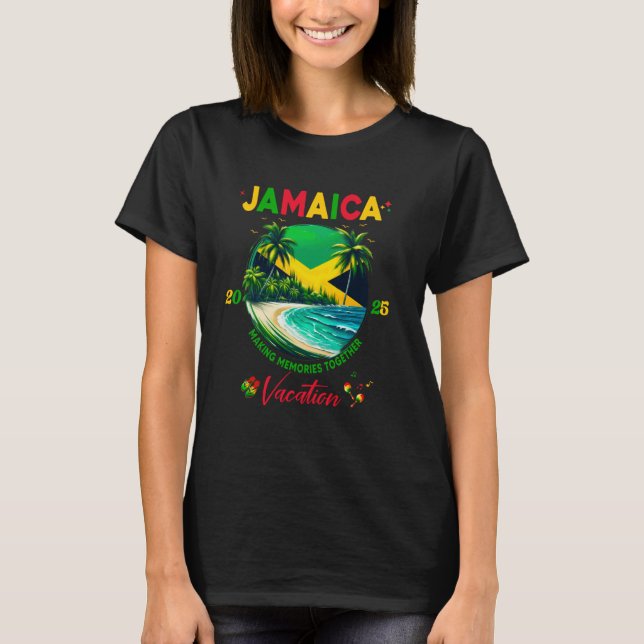 Jamaican Birthday Besties Jamaica Vacation Matchin T-Shirt (Vorderseite)