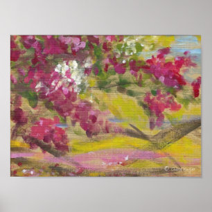 Jamaican Bougainvillea / Künstlerische Printwerbun Poster
