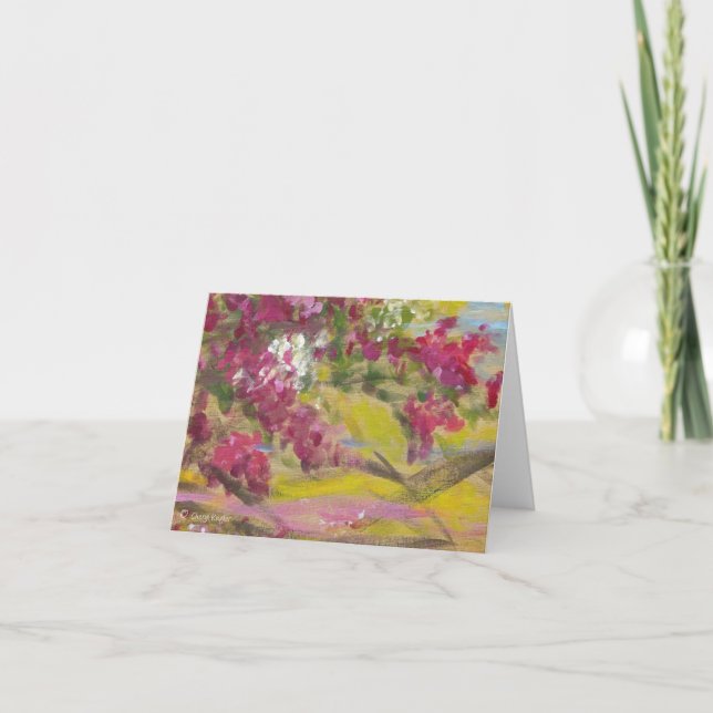 Jamaican Bougainvillea / Notecard Karte (Vorderseite)