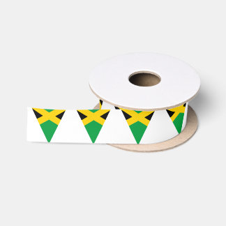 Jamaican Flag Bunting Style Cake Satinband