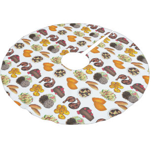 Jamaican Foods Caribbean Island Cuisine Print Polyester Weihnachtsbaumdecke