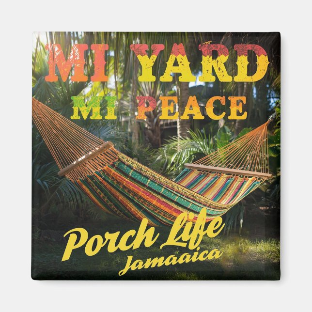 jamaican MI yard Mi peace Magnet (Vorne)