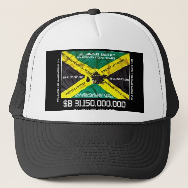 JAMAICAN OIL Trucker Hat Truckerkappe (Vorderseite)