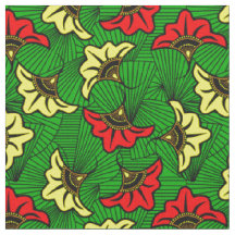Jamaican Rasta African Biloba Blume Pattern
