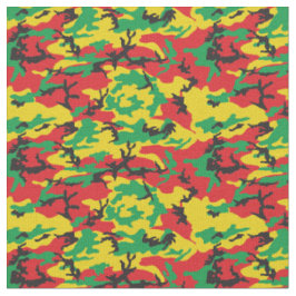Jamaican Rasta Flag gefärbt Camouflage Print Stoff