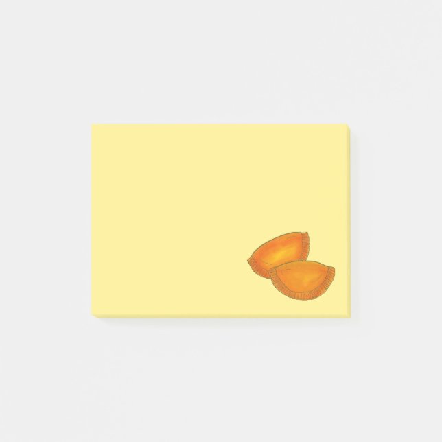 Jamaican Spicy Beef Patty Patties Jamaica Pastry Post-it Klebezettel (Vorderseite)