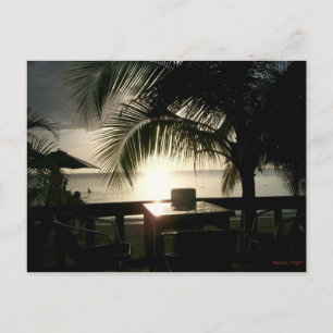 Jamaican Sunset in Negril Postcard Postkarte