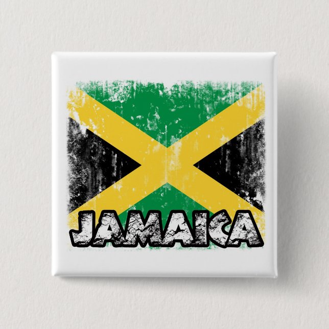 Jamaika-Abzeichen Button (Vorderseite)