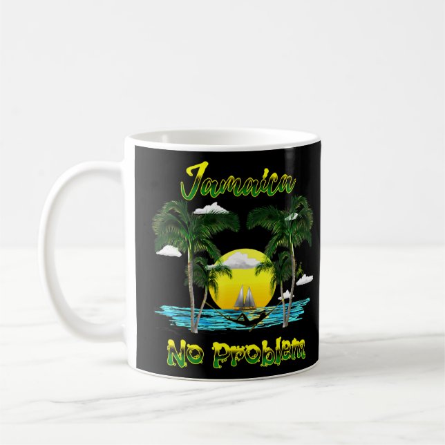 Jamaika Beach Karibik Insel kein Problem Kaffeetasse (Links)