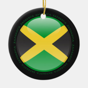 Jamaika-Blasen-Flagge Keramik Ornament
