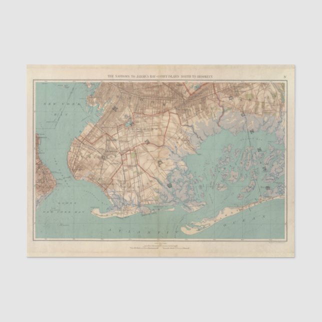 Jamaika-Bucht und Brooklyn Seidenpapier (Vorderseite)