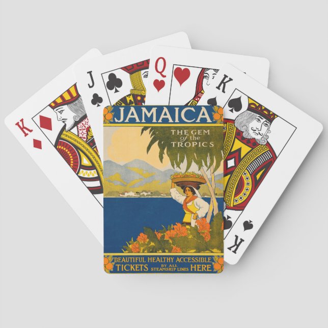 Jamaika, das Juwel der Tropen Spielkarten (Rückseite)