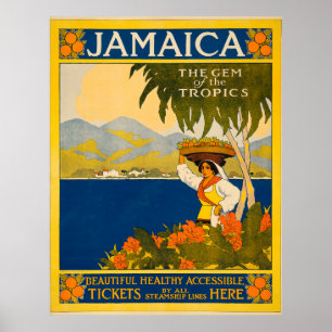 Jamaika, der Edelstein der Tropen Poster